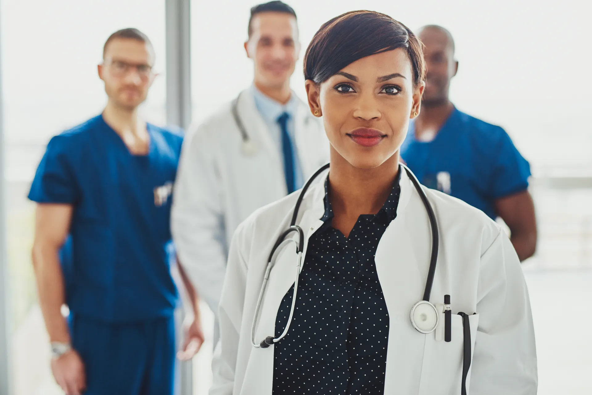 Licensed healthcare provider in a medical office
